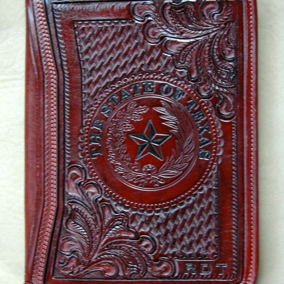 Handmade Custom Leather Portfolio by Texas Custom Crafts