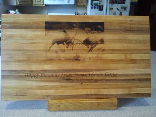 Custom Made Personalized Cutting Board - Engraved With Your Photo