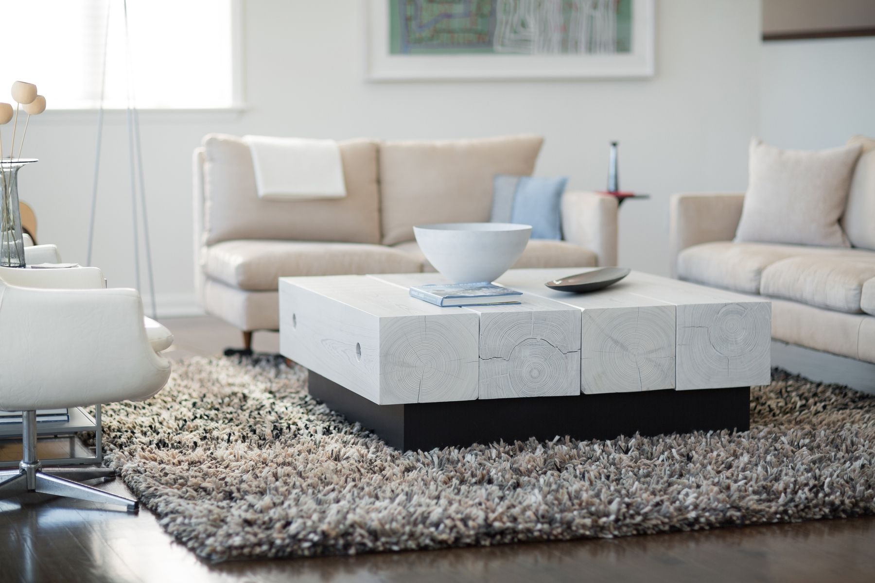 Reclaimed Wood Beam Coffee Table