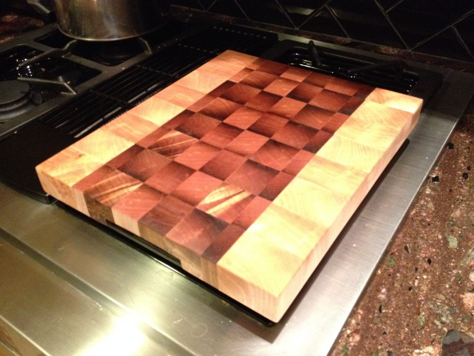 Hand Made Roasted Maple Cutting Board by Human Hands Woodworking
