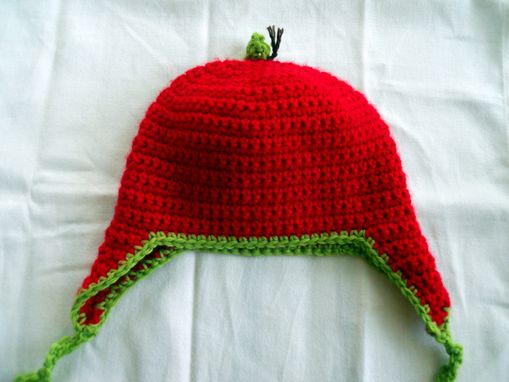 Custom Made Crochet Toddler Apple Hat