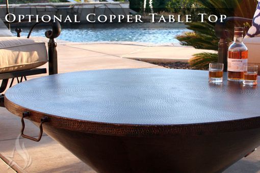 Custom Made 45 Inch Copa Moreno Hand Hammered Copper Fire Pit