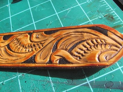 Custom Made Hand Carved Dog Collar, Personalized