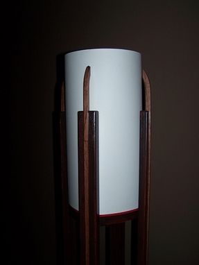 Custom Made Oak Floor Lamp