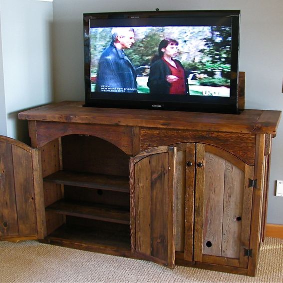 Custom Rustic Tv Lift by Custom Rustic Furniture by Don McAulay Sr. & Jr.