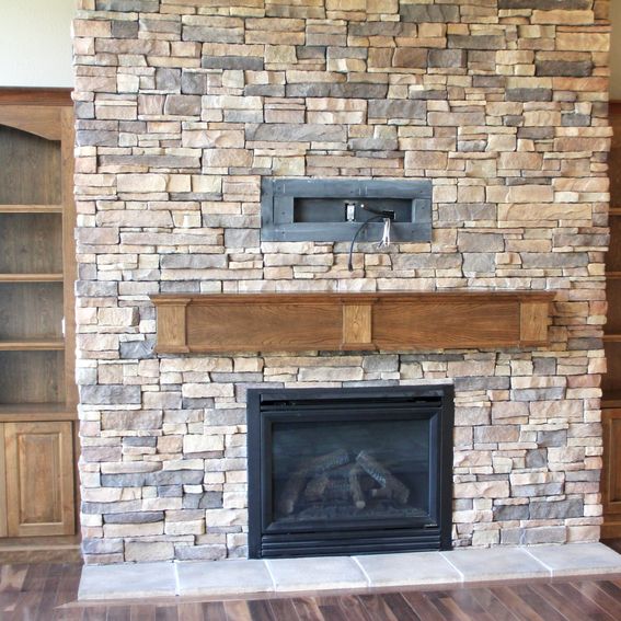 Hand Crafted Built-in Bookcases And Fireplace Mantle By Intelligent 