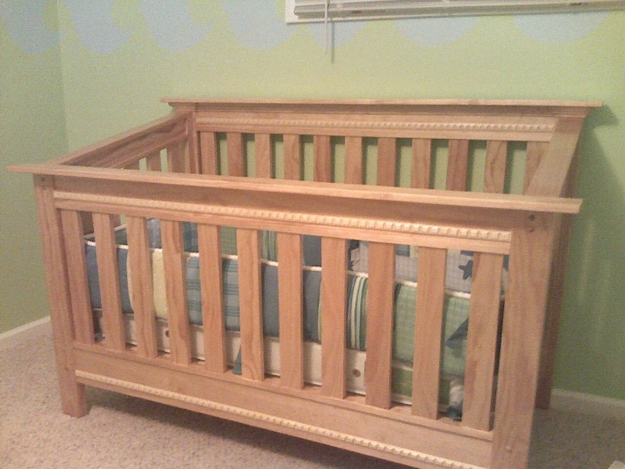 Custom Made Pine Baby Crib by Hughes woodworking ...