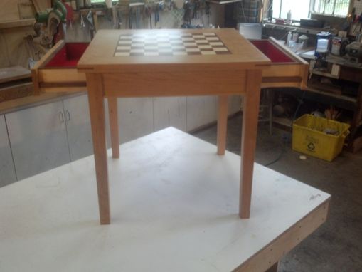 Custom Made Cherry Chess Table