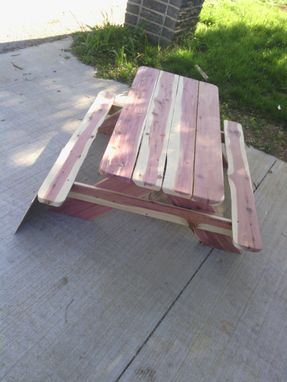 Custom Made Solid Wooden Kiddie Picnic Table
