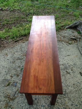 Custom Made Reclaimed Coffee Table, Exotic South American Hardwood