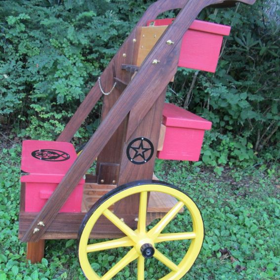 Custom Action Western Shooter Gun Carts by Mini Wedding Wagons