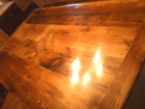 Custom Made Rustic Kitchen Island With Wood Top