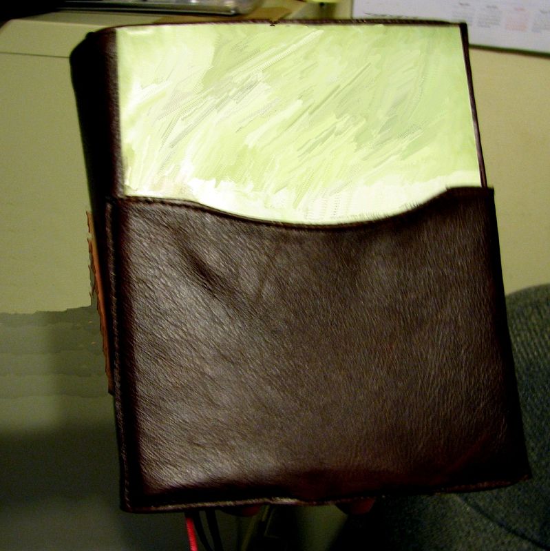 Hand Crafted Leather Book Cover by Heytens Wood Design, Inc.