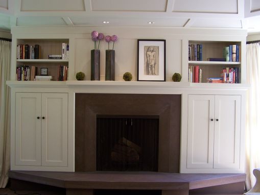 Custom Made Arts And Crafts Style Built-In Cabinets