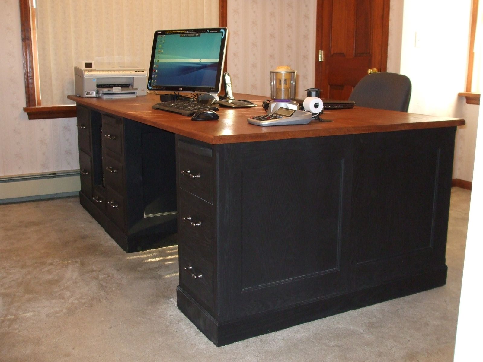 Handmade Partners Desk by Robinsons Custom Woodworking