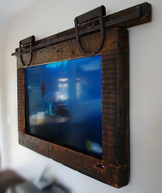 Custom Made Hanging Tv ,Barn Door Style