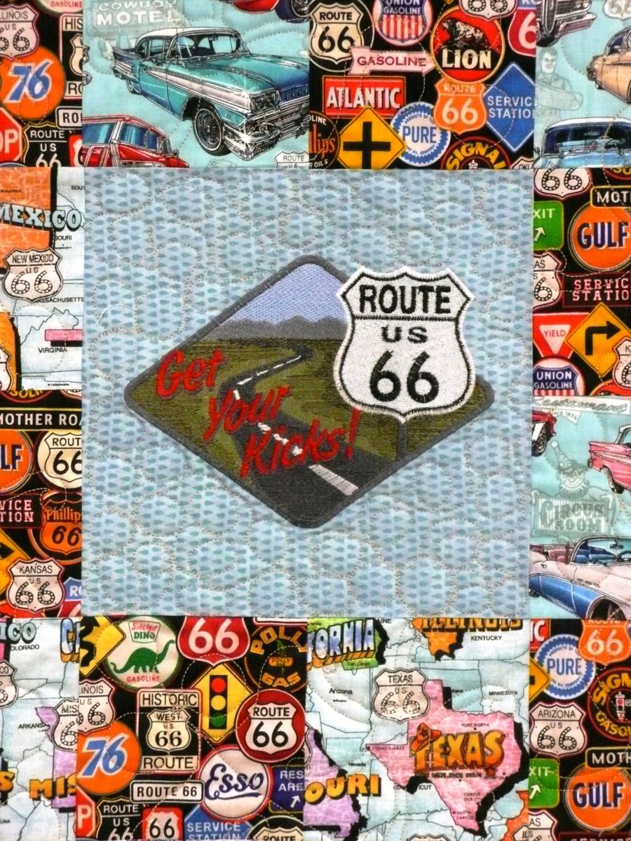 Buy A Handmade Route 66 Throw Quilt Made To Order From Arlenes Quilts