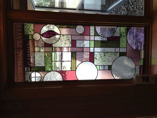 Custom Made Memorial Prayer Garden Window