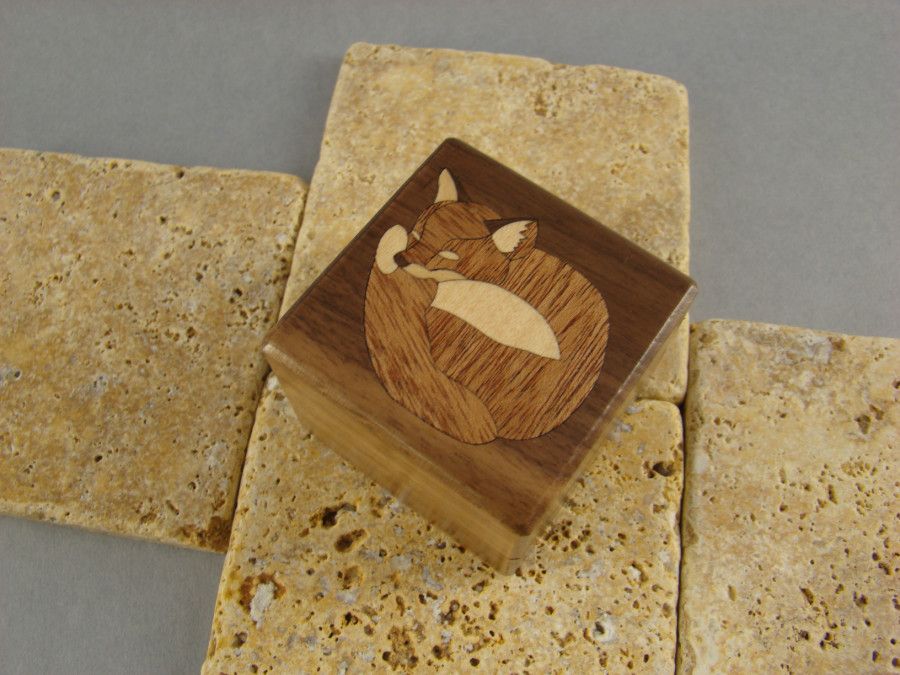 Engraved engagement ring box