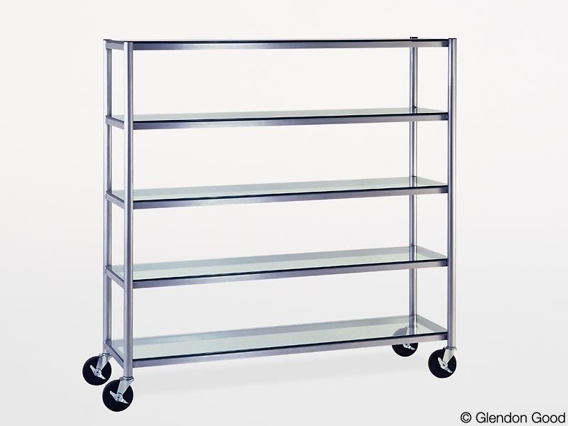 Hand Crafted Custom Glass Shelving by Glendon Good Custom Fabricating