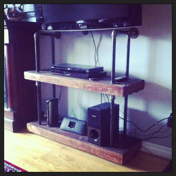 Hand Made CustomSized Industrial Iron Pipe Fitting Shelves by J&S