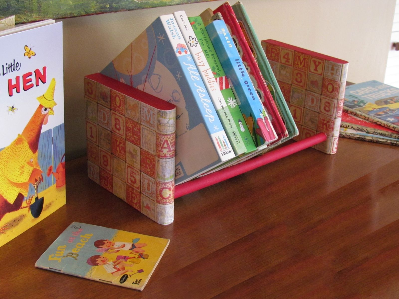 Hand Made Baby Board Book Holder For A Child's Nursery by Silva Ware by Walter Silva
