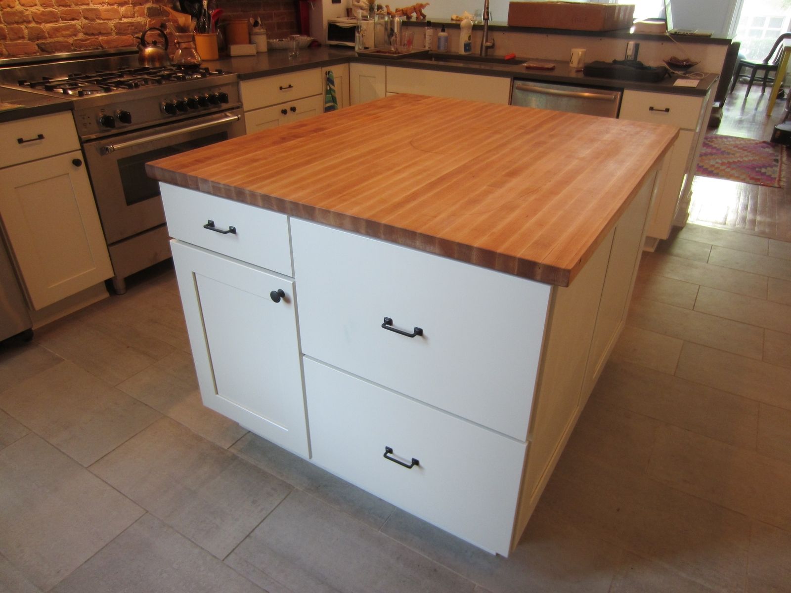 Custom Butcher Block Kitchen Island Top By Elias Custom Furniture And Design Custommade