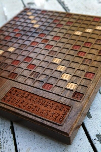 Custom Walnut Scrabble Board 