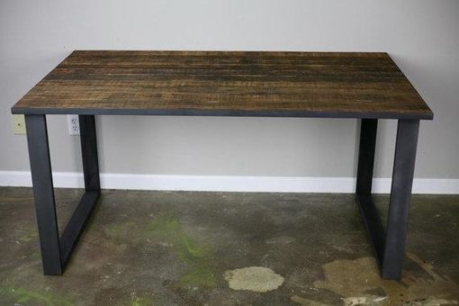 Custom Made Industrial Desk. Modern Desk. Reclaimed Wood & Steel Desk. Retail Display. Customization Available