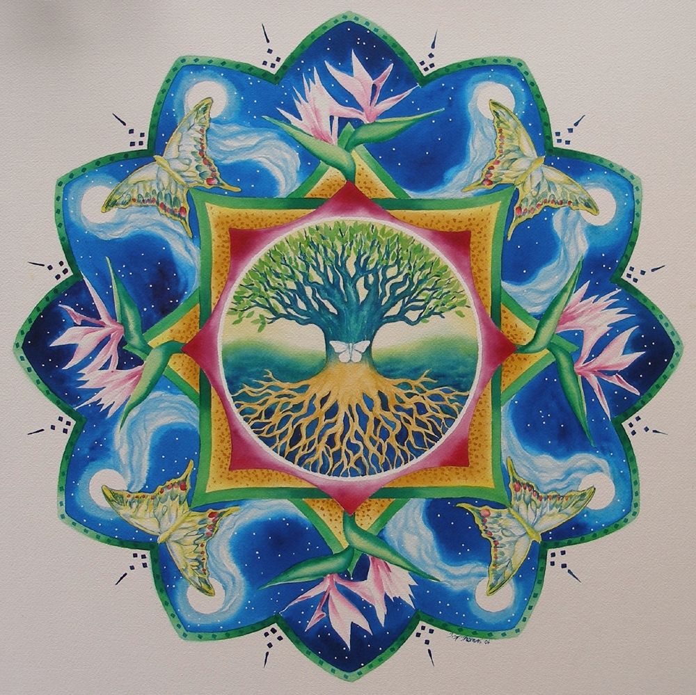 Hand Made Personal Mandala Painting For Sue By St Thomas Studio 