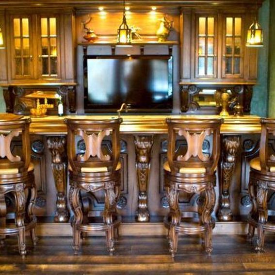 Hand Crafted Custom Wood Home Bars And Pubs by Chateau Designs
