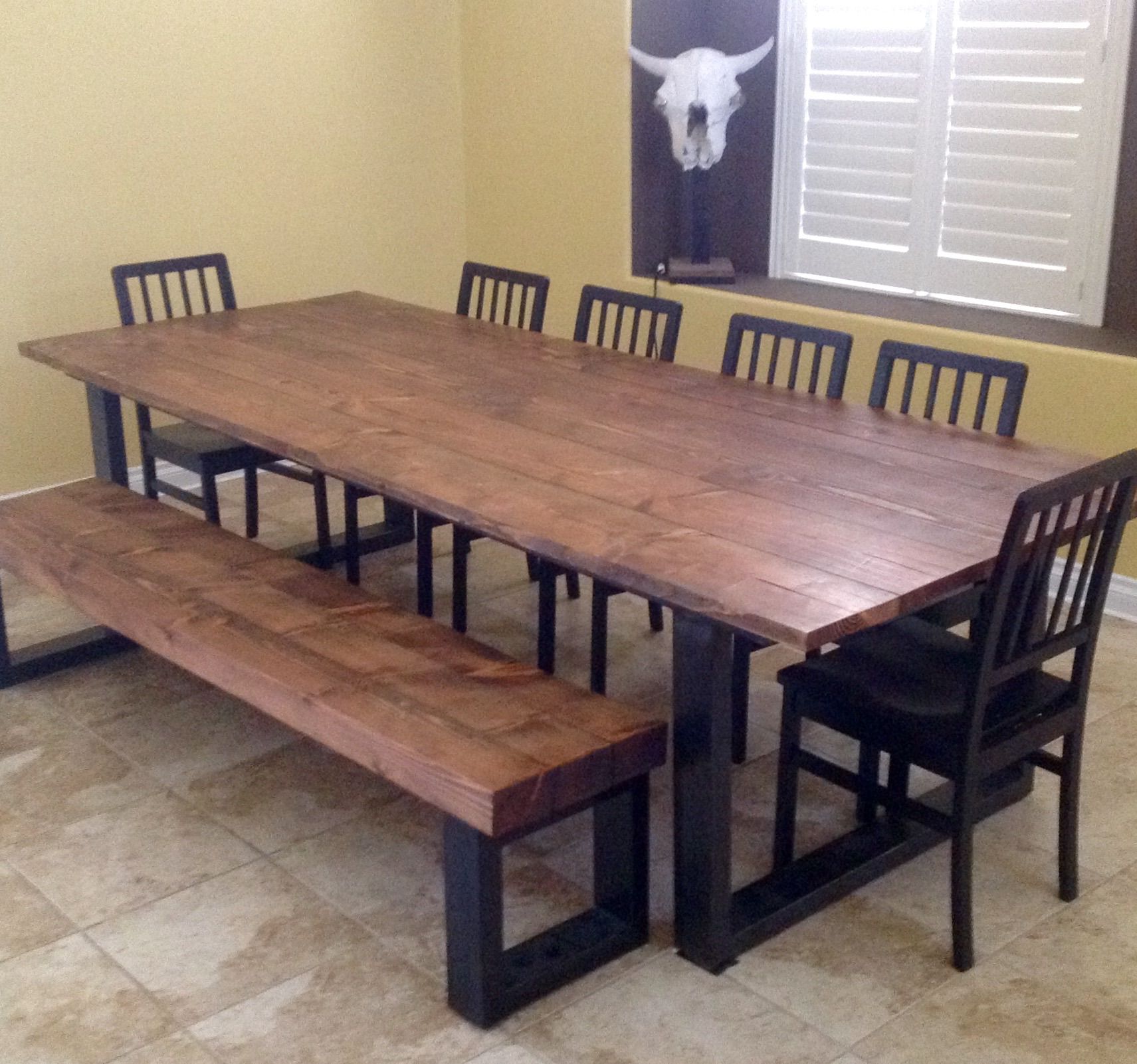 Hand Made Real Wood Dining Table. by Lonesome Burro, LLC | CustomMade.com