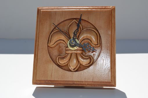 Custom Made Rosette Clock- New Orleans Fleur-De-Lis Style