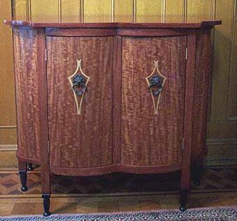 Custom Made Curved Corner Cabinet