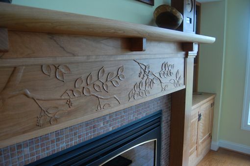 Custom Made Cherry Arts And Crafts Fireplace Mantel