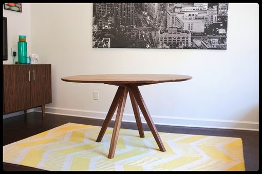 Custom Made The Mila: Mid Century Modern Solid Walnut Dining Table 52