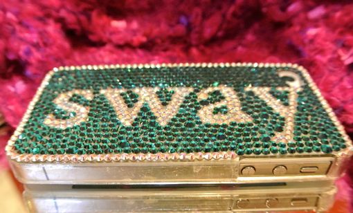 Custom Made Handmade Swarovski Iphone 4s Crystalized Hard Case With Size Ss9 & Ss10 Crystals