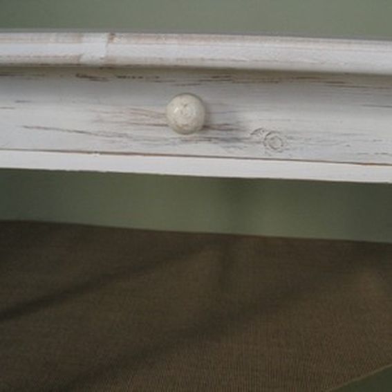 Handmade White Farm Style Dining Room Table by ECustomFinishes