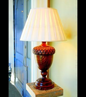 Custom Made Acorn Table Lamp