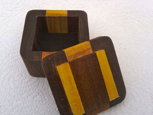 Custom Made Solid Wooden Earring Box