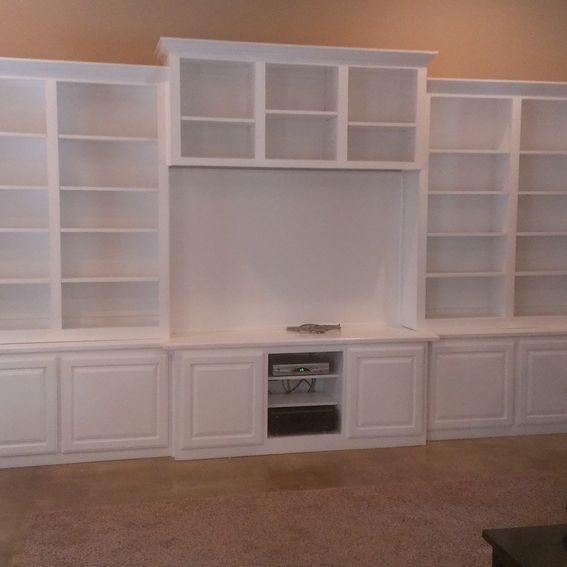 Hand Made White Wall Unit by Top Quality