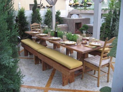 Custom Made Dining Table With Built In Herb Garden