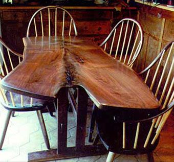 Custom Made Walnut Flitch Table