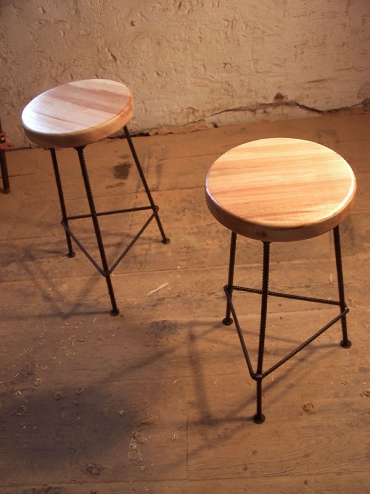 Buy Hand Crafted Bar Stool Made From Maple And Metal Made To Order