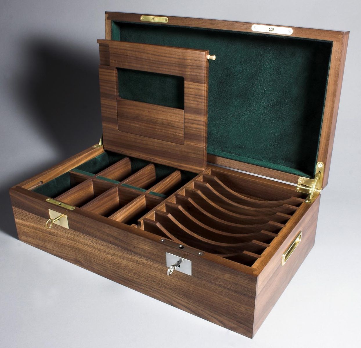 Handmade Walnut Currency Box by Hawthorne Crafts