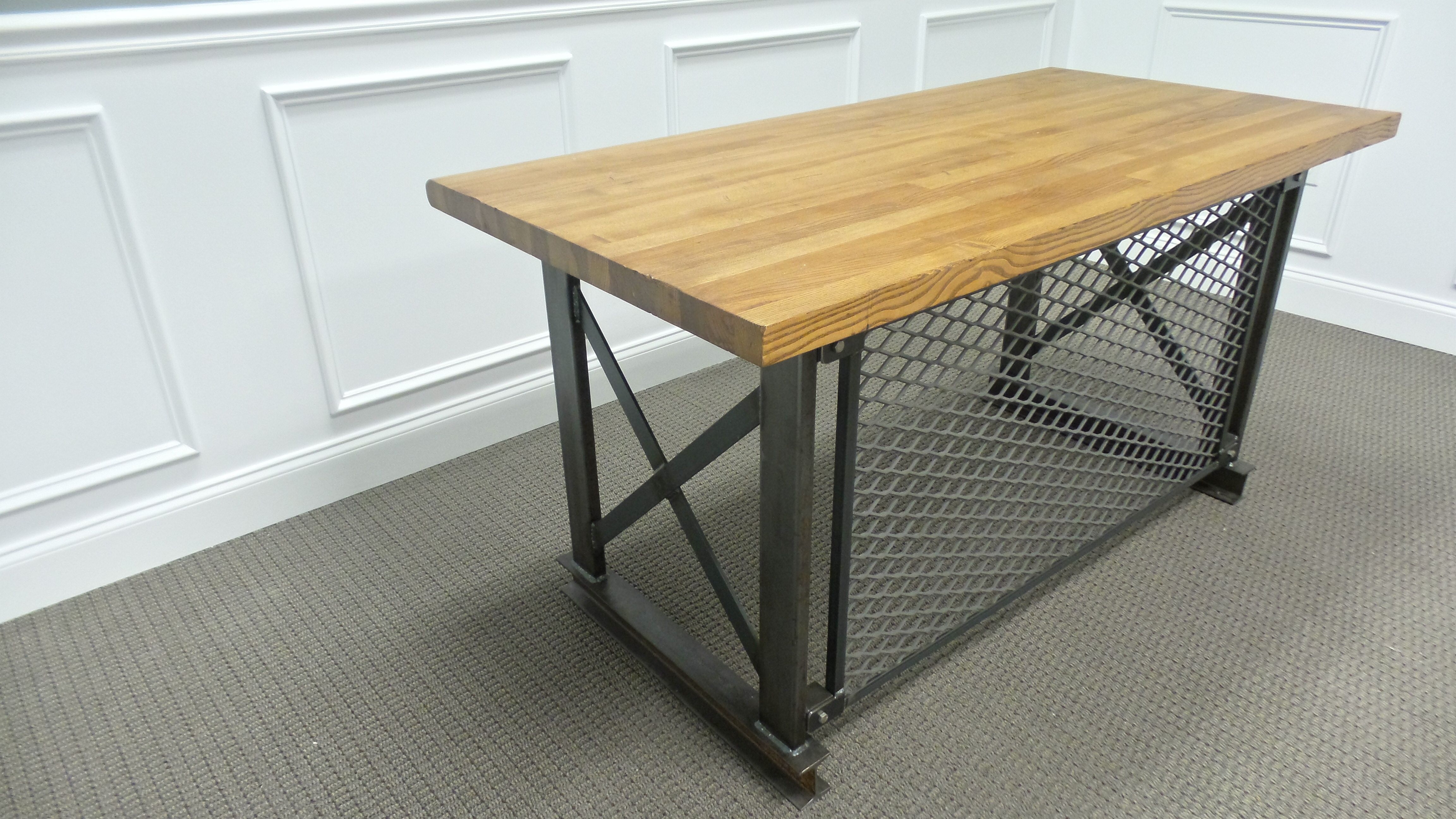 Buy a Hand Made The Arista Desk, made to order from Iron Age Office