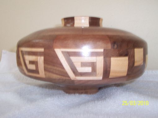 Custom Made Greek Key Enclosed Bowl
