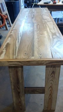 Custom Made White-Washed Hall Table