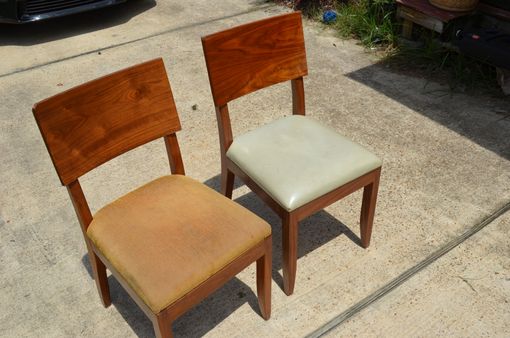 Custom Made Chair Transformation-Refinishing Dining Chairs To Match Decor