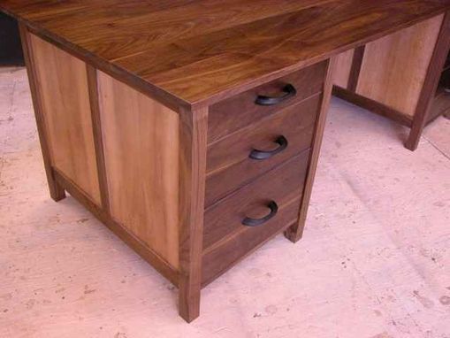 Custom Made The Boetcher Walnut And Sycamore Desk-Sold Could Make Another